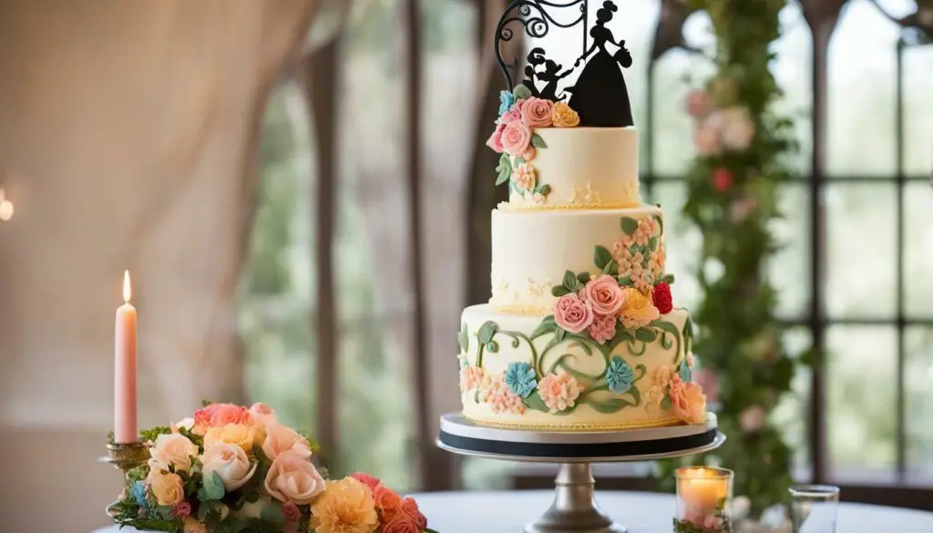 Customized Disney Wedding Cake