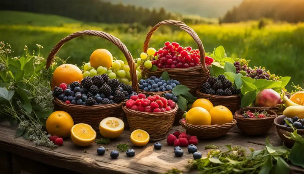 Farm-fresh ingredients for rustic wedding cupcakes