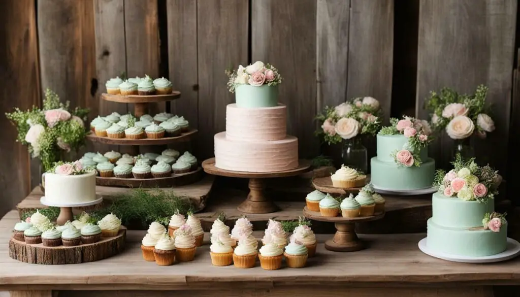 barn wedding cupcakes