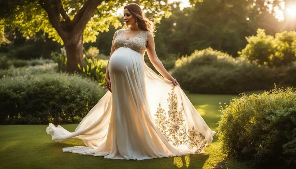 designer maternity gowns