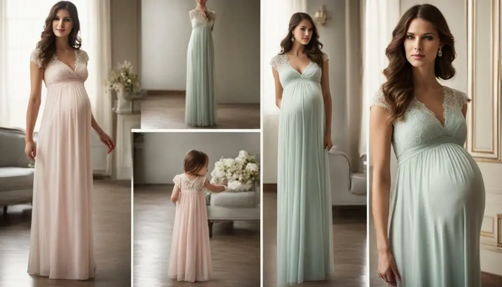 formal maternity gown