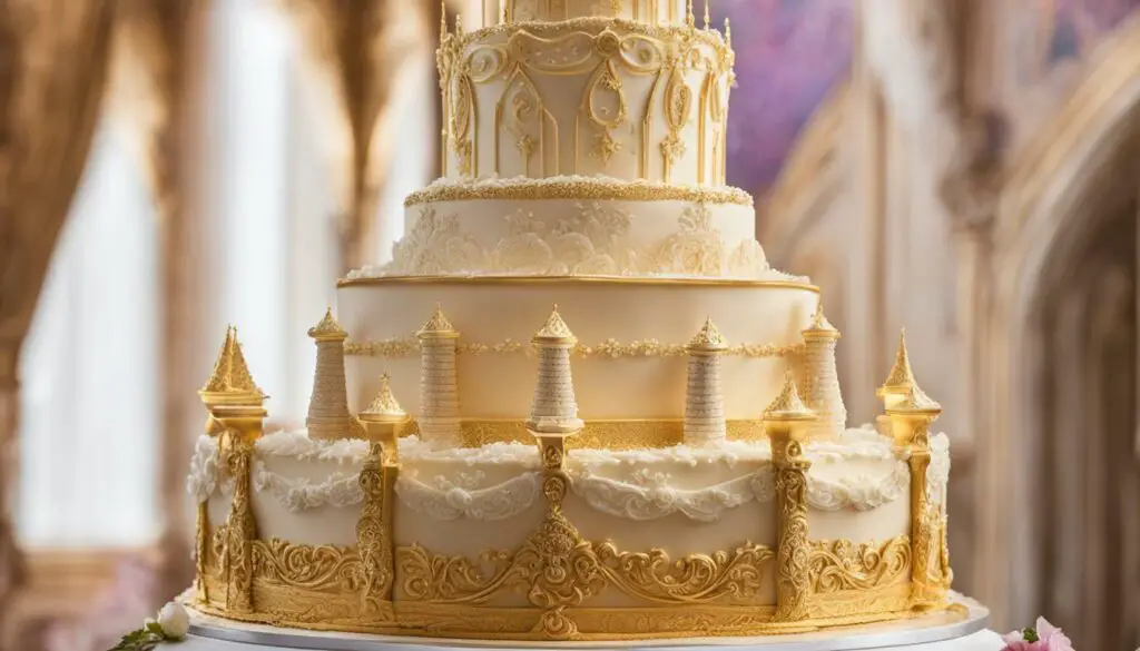 magical Disney wedding cake design